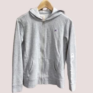 Champion XL Full Zip Grey Hoodie XL girls